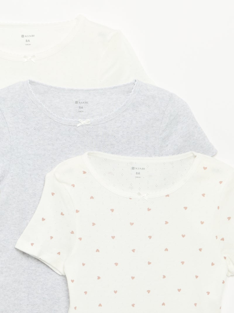 Set van 3 T-shirts Biege - Kiabi