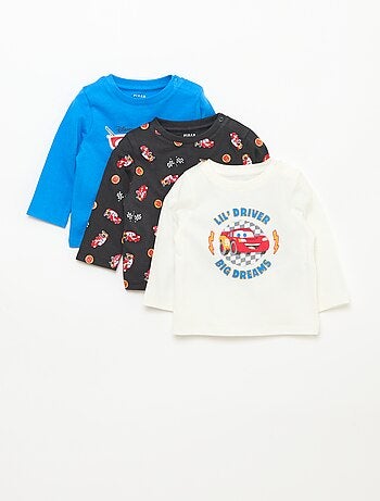 Set van 3 T-shirts 'Cars'