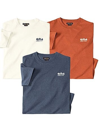 Set van 3 t-shirts sport running - atlas for men