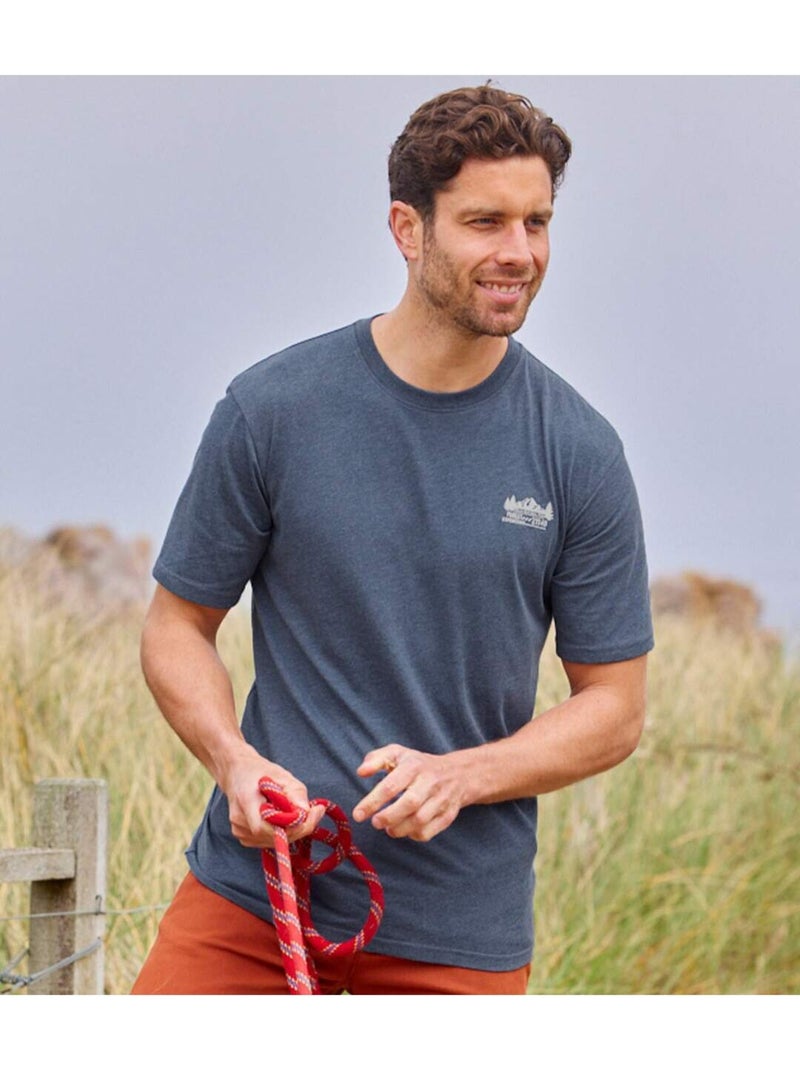 Set van 3 T-shirts Forest Expedition - ATLAS FOR MEN Wit Rood Blauw - Kiabi