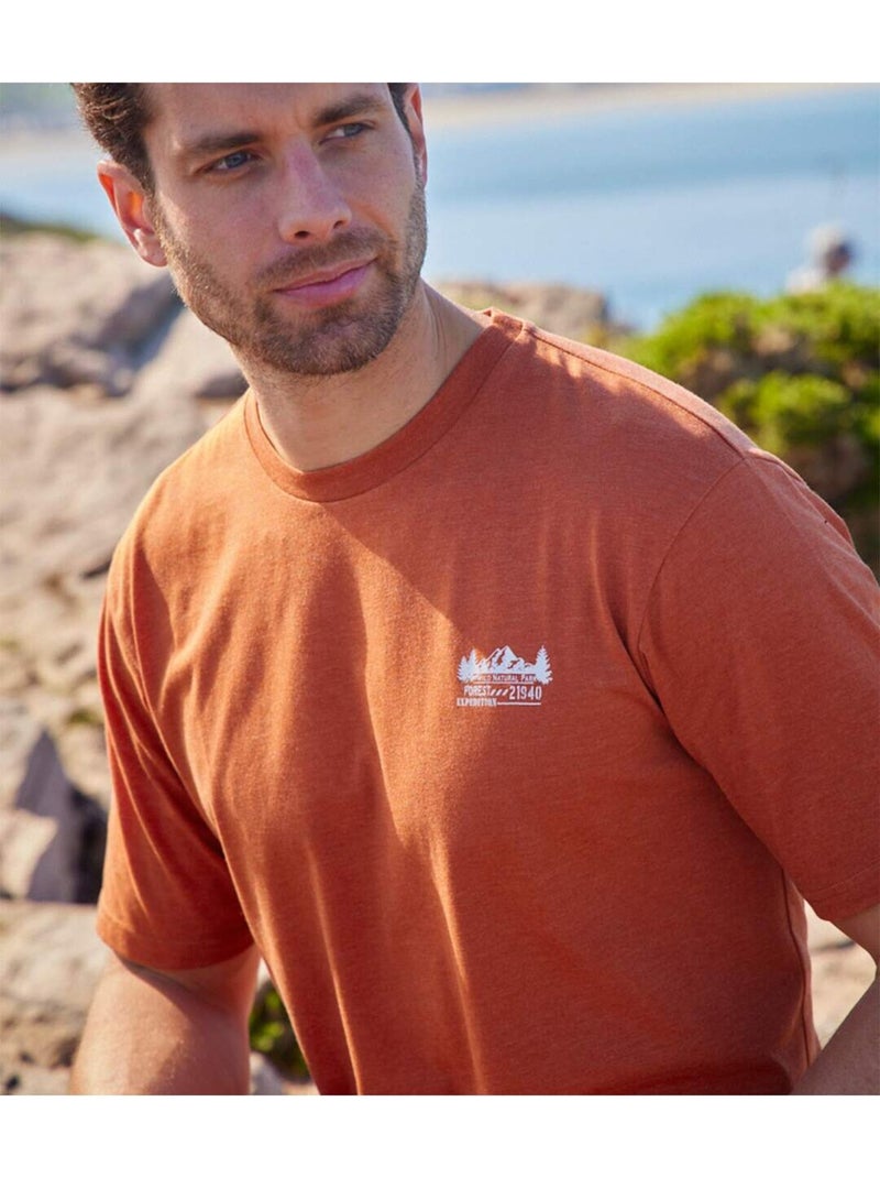 Set van 3 T-shirts Forest Expedition - ATLAS FOR MEN Wit Rood Blauw - Kiabi