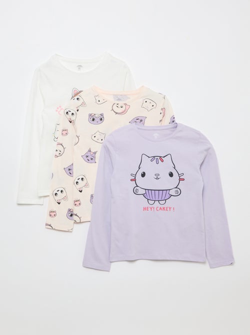 Set van 3 T-shirts 'Gabby en het magische huis' - Kiabi