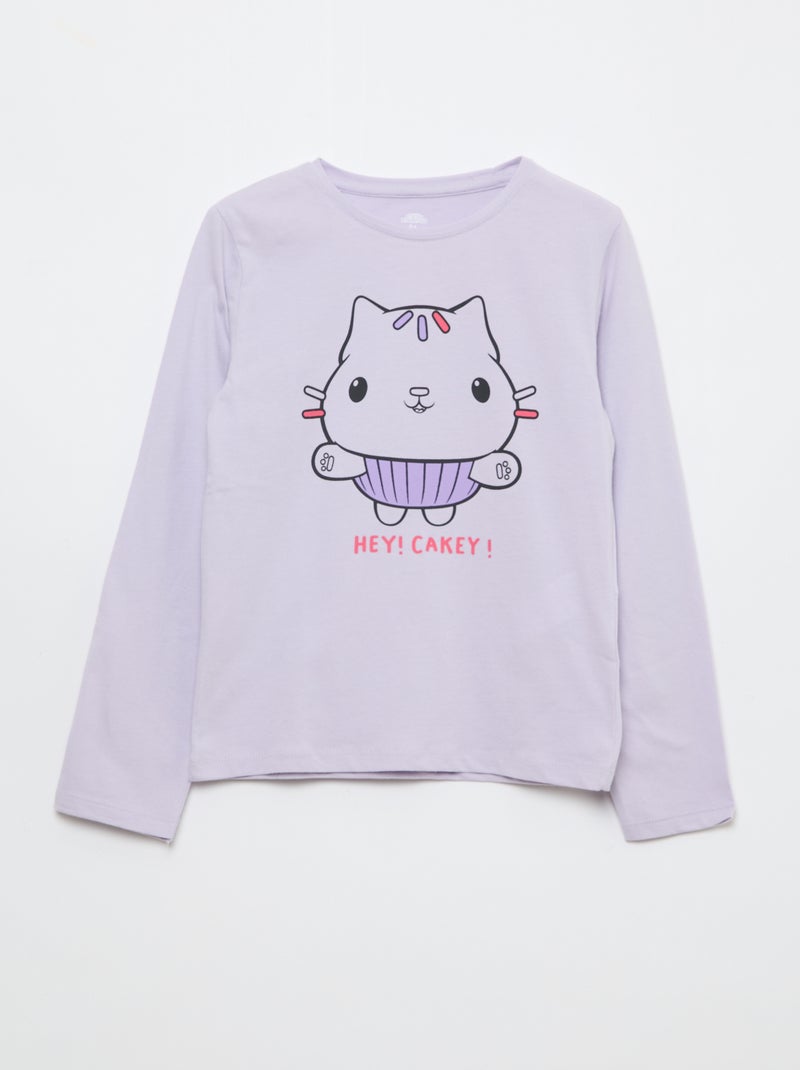 Set van 3 T-shirts 'Gabby en het magische huis' Paars - Kiabi