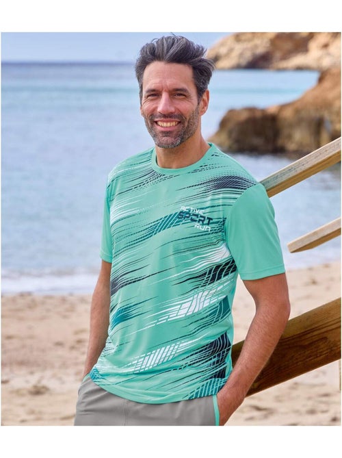 Set van 3 T-shirts met grafische print - ATLAS FOR MEN - Kiabi
