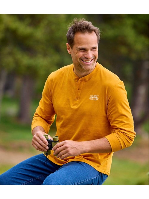 Set van 3 T-shirts met Henley kraag Outdoor - ATLAS FOR MEN - Kiabi Set van 3 T-shirts met Henley kraag Outdoor - ATLAS FOR MEN - Kiabi