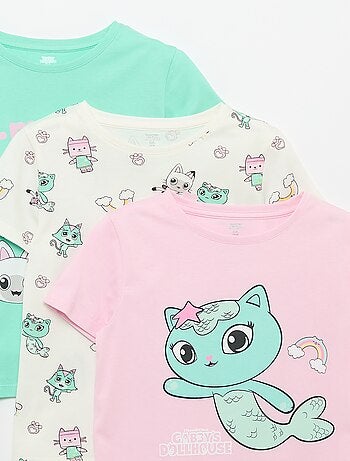 Set van 3 T-shirts met korte mouwen 'Gabby's Poppenhuis'