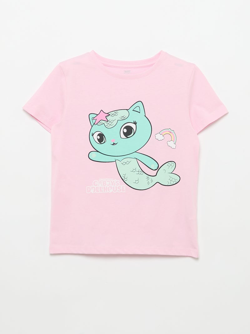 Set van 3 T-shirts met korte mouwen 'Gabby's Poppenhuis' Rose - Kiabi