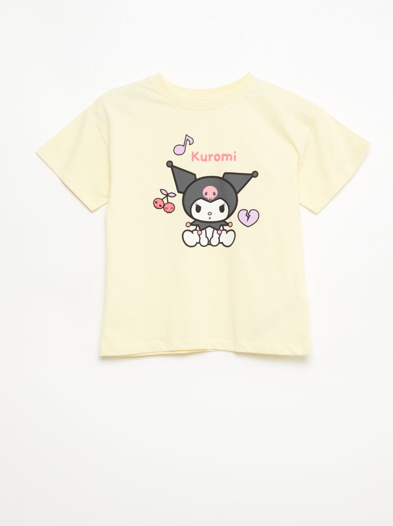 Set van 3 T-shirts met korte mouwen 'Kuromi' van katoen Wit - Kiabi