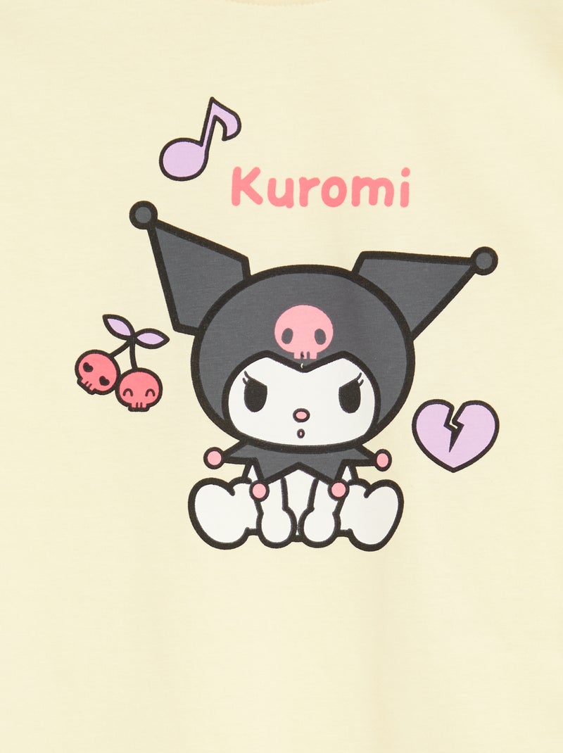 Set van 3 T-shirts met korte mouwen 'Kuromi' van katoen Wit - Kiabi