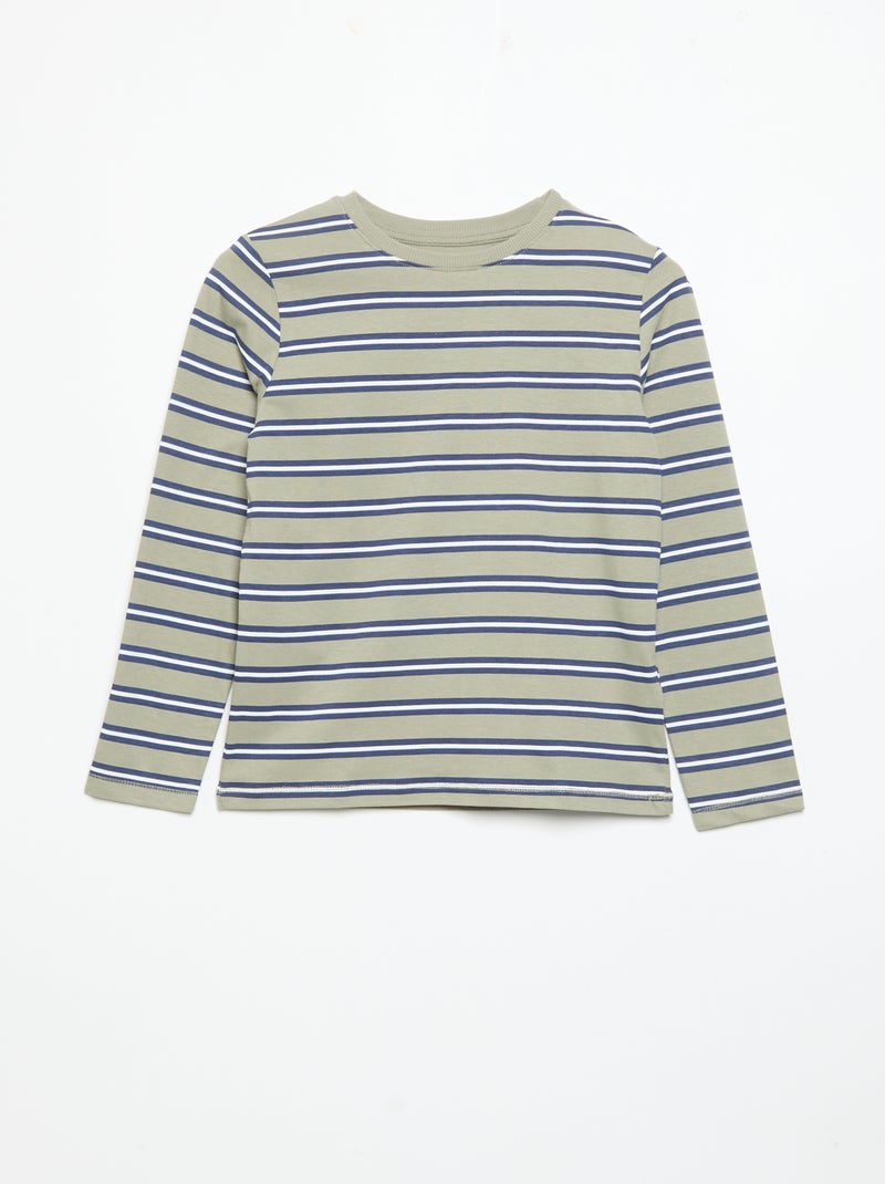 Set van 3 T-shirts met lange mouwen Biege - Kiabi