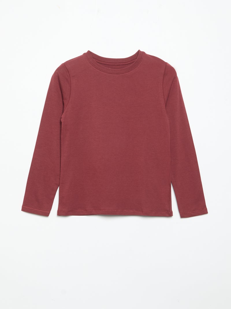 Set van 3 T-shirts met lange mouwen Blauw - Kiabi
