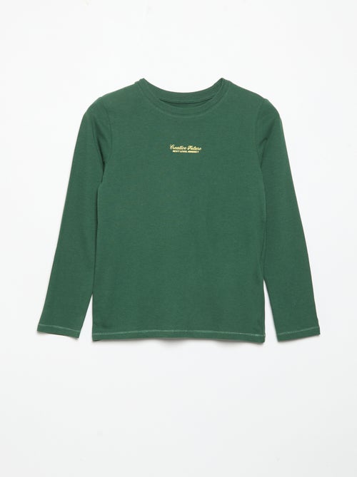 Set van 3 T-shirts met lange mouwen - Kiabi