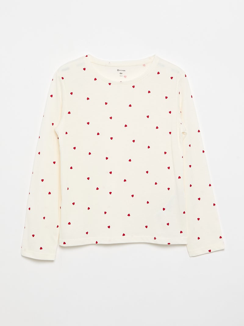 Set van 3 T-shirts met lange mouwen Rood - Kiabi