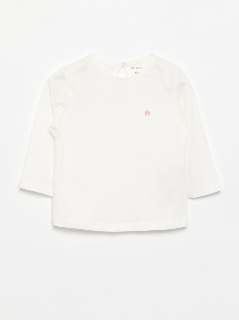 Set van 3 T-shirts met lange mouwen Rose - Kiabi