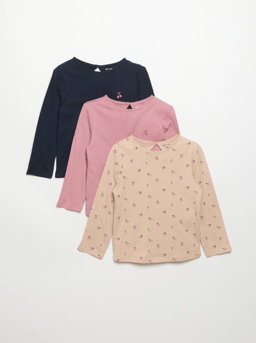 Set van 3 T-shirts met lange mouwen - Kiabi Set van 3 T-shirts met lange mouwen - Kiabi