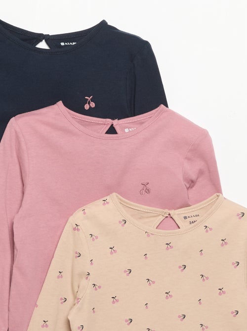 Set van 3 T-shirts met lange mouwen - Kiabi Set van 3 T-shirts met lange mouwen - Kiabi
