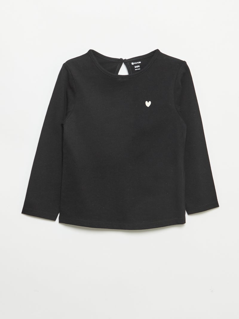 Set van 3 T-shirts met lange mouwen Wit - Kiabi