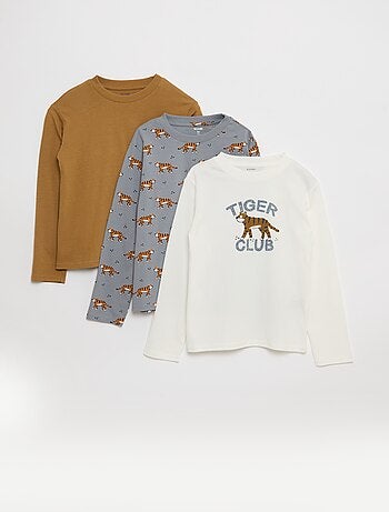 Set van 3 T-shirts met print