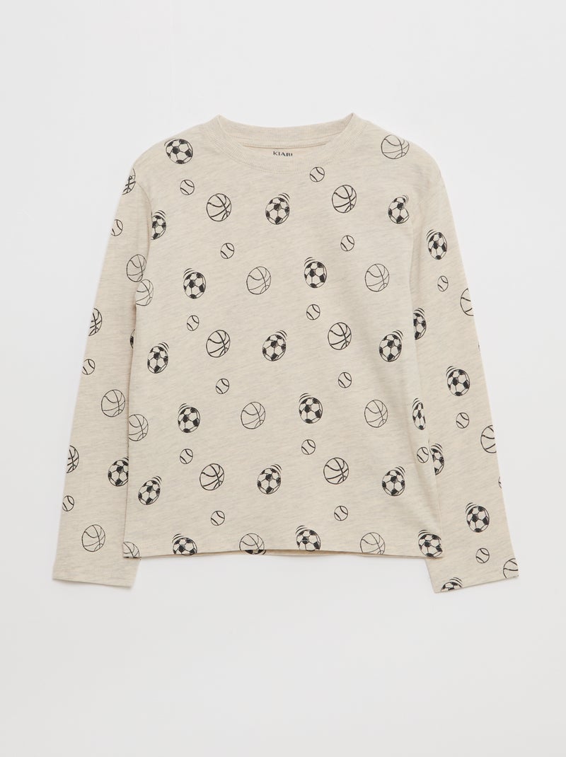 Set van 3 T-shirts met print Blauw - Kiabi