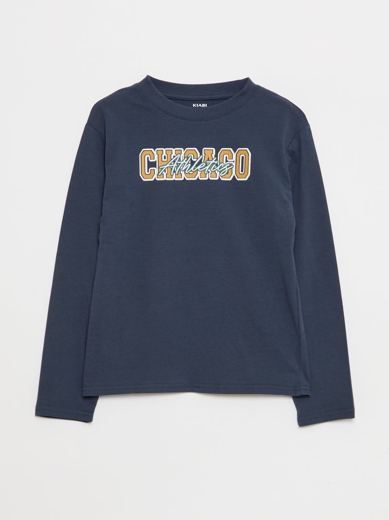 Set van 3 T-shirts met print Blauw - Kiabi