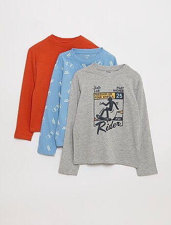 Set van 3 T-shirts met print