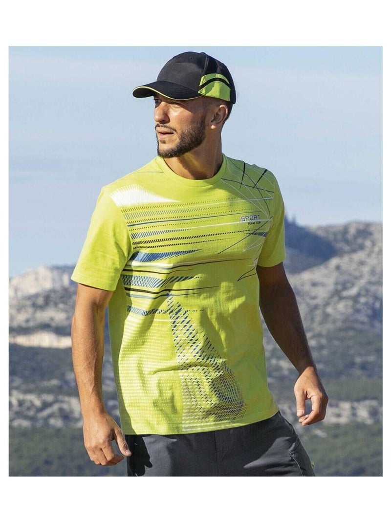 Set van 3 T-shirts met sportieve print  - ATLAS FOR MEN Wit Zwart - Kiabi