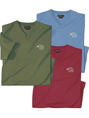 Set van 3 t-shirts met v-hals - atlas for men