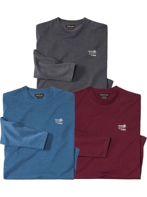 Set van 3 T-shirts Sport Exploring - ATLAS FOR MEN - Kiabi Set van 3 T-shirts Sport Exploring - ATLAS FOR MEN - Kiabi
