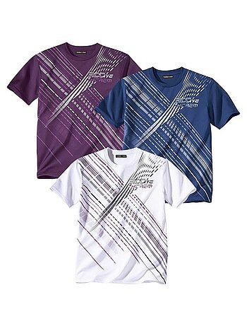 Set van 3 T-shirts Sportsmen - ATLAS FOR MEN