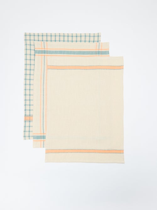 Set van 3 theedoeken 50 x 70 cm - Kiabi Home - Kiabi