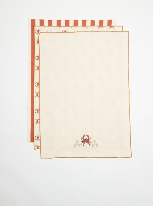 Set van 3 theedoeken - Kiabi