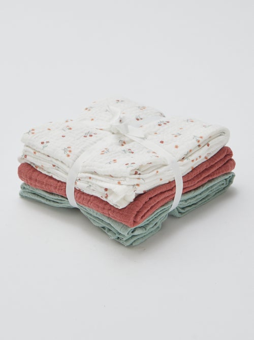 Set van 3 unisex badstofdoeken - Kiabi Set van 3 unisex badstofdoeken - Kiabi