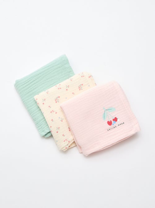 Set van 3 unisex badstofdoeken - Kiabi