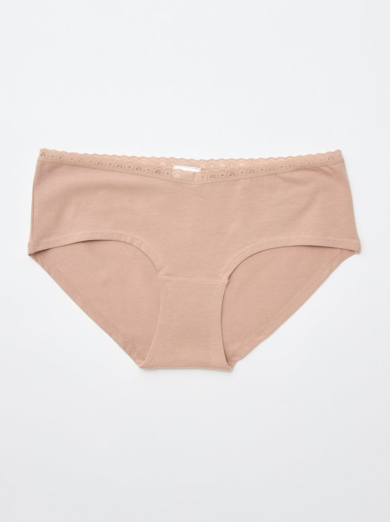Set van 3 zwangerschapshipsters Bruin - Kiabi