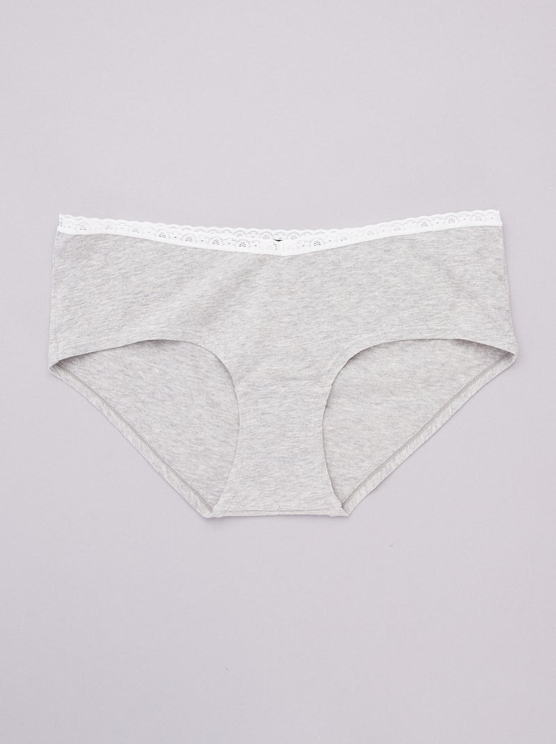 Set van 3 zwangerschapshipsters wit - Kiabi