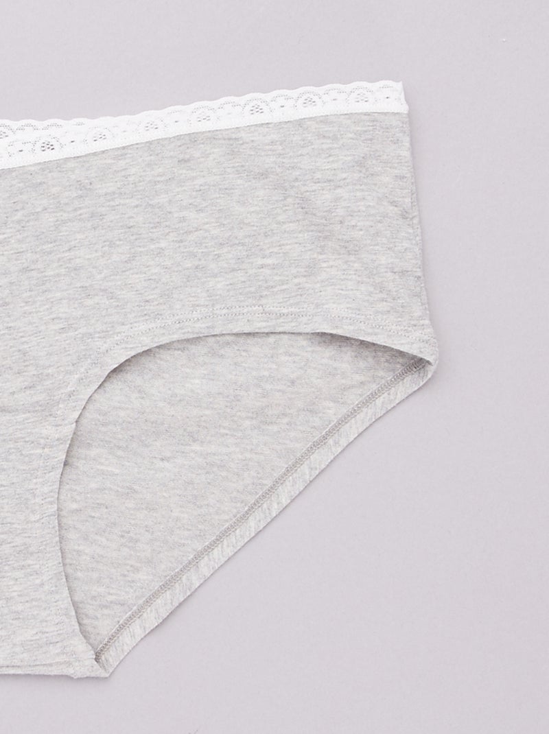 Set van 3 zwangerschapshipsters wit - Kiabi