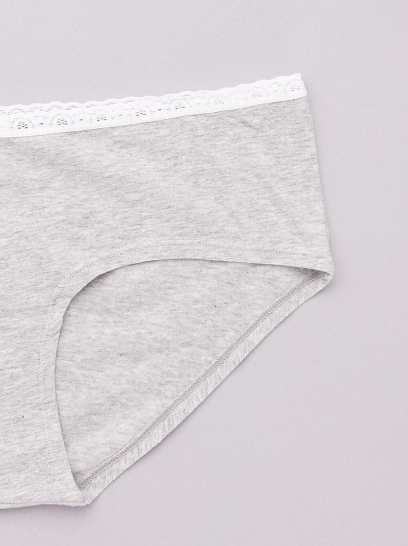 Set van 3 zwangerschapshipsters zwart - Kiabi