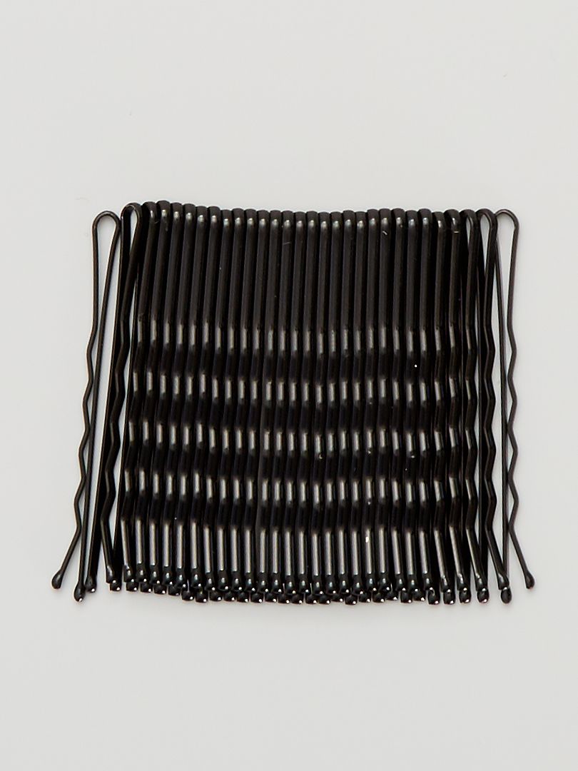 Set van 30 haarspelden zwart - Kiabi