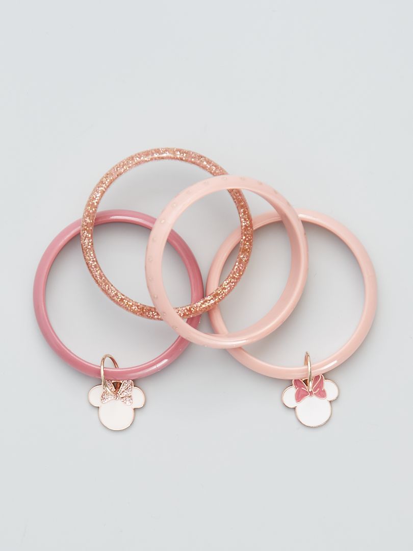 Set van 4 armbanden 'Minnie Mouse' roze - Kiabi