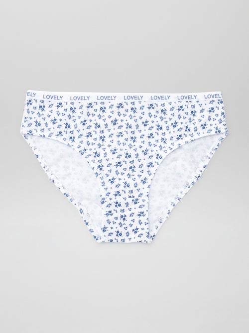 Set van 4 bedrukte slips - Kiabi