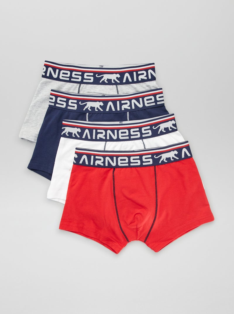 Set van 4 boxershorts 'Airness' BLAUW - Kiabi