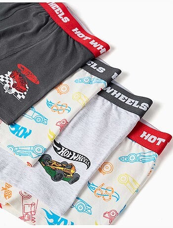 Set van 4 boxershorts met hot wheels prints