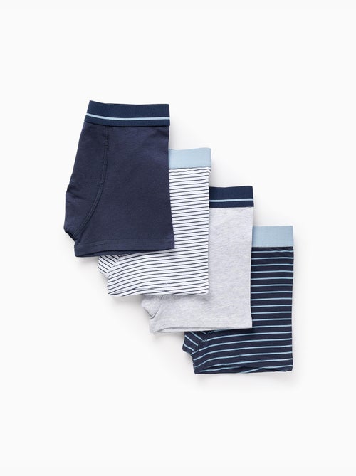 Set van 4 boxershorts 'strepen' - Kiabi