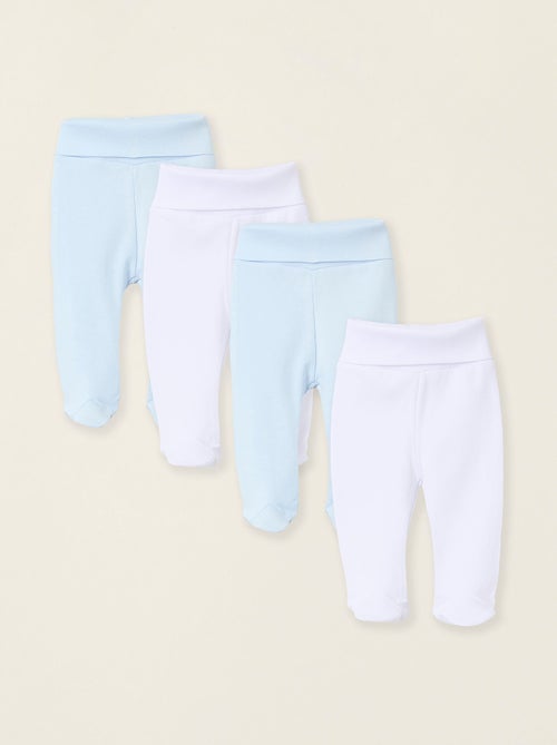 Set van 4 broeken met voetjes - Kiabi