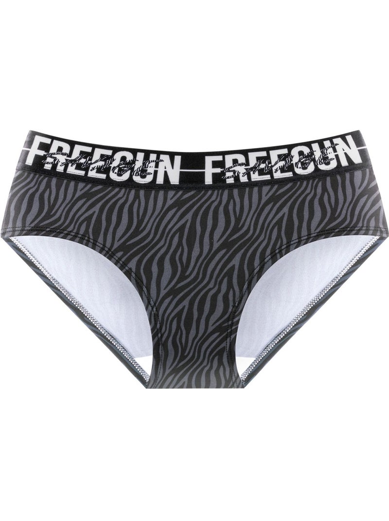 Set van 4 damesonderbroeken met luipaardprint Beige - Kiabi