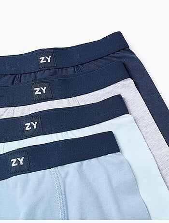 Set van 4 effen boxershorts