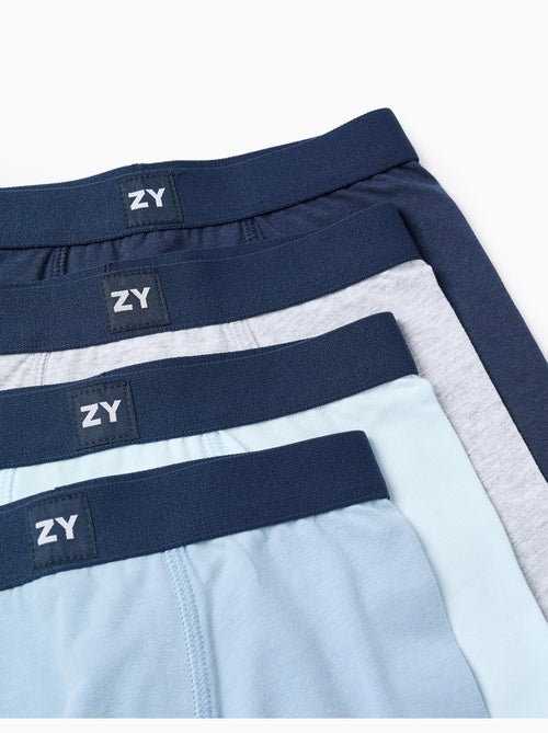 Set van 4 effen boxershorts - Kiabi