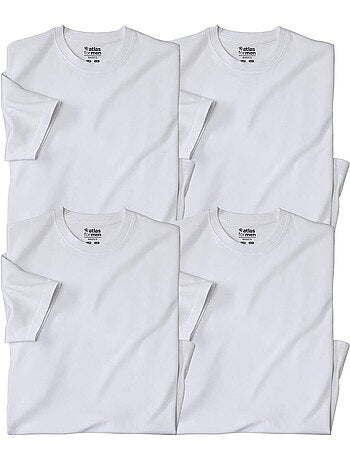 Set van 4 effen t-shirts - atlas for men