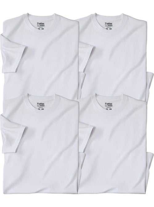 Set van 4 effen T-shirts - ATLAS FOR MEN - Kiabi Set van 4 effen T-shirts - ATLAS FOR MEN - Kiabi