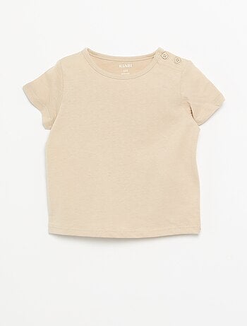 Set van 4 effen T-shirts